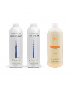 Kit Adamantium Shampoo 2x500ml + Keratin Plus Shampoo 1x1000ml